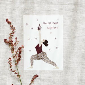 Postkarte · Birthday | Yoga