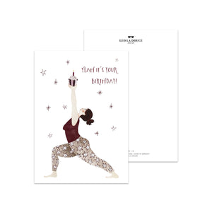 Postkarte · Birthday | Yoga