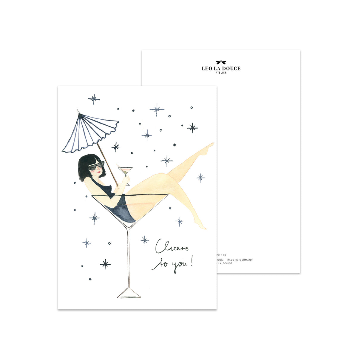 Postkarte · Lady Cocktail
