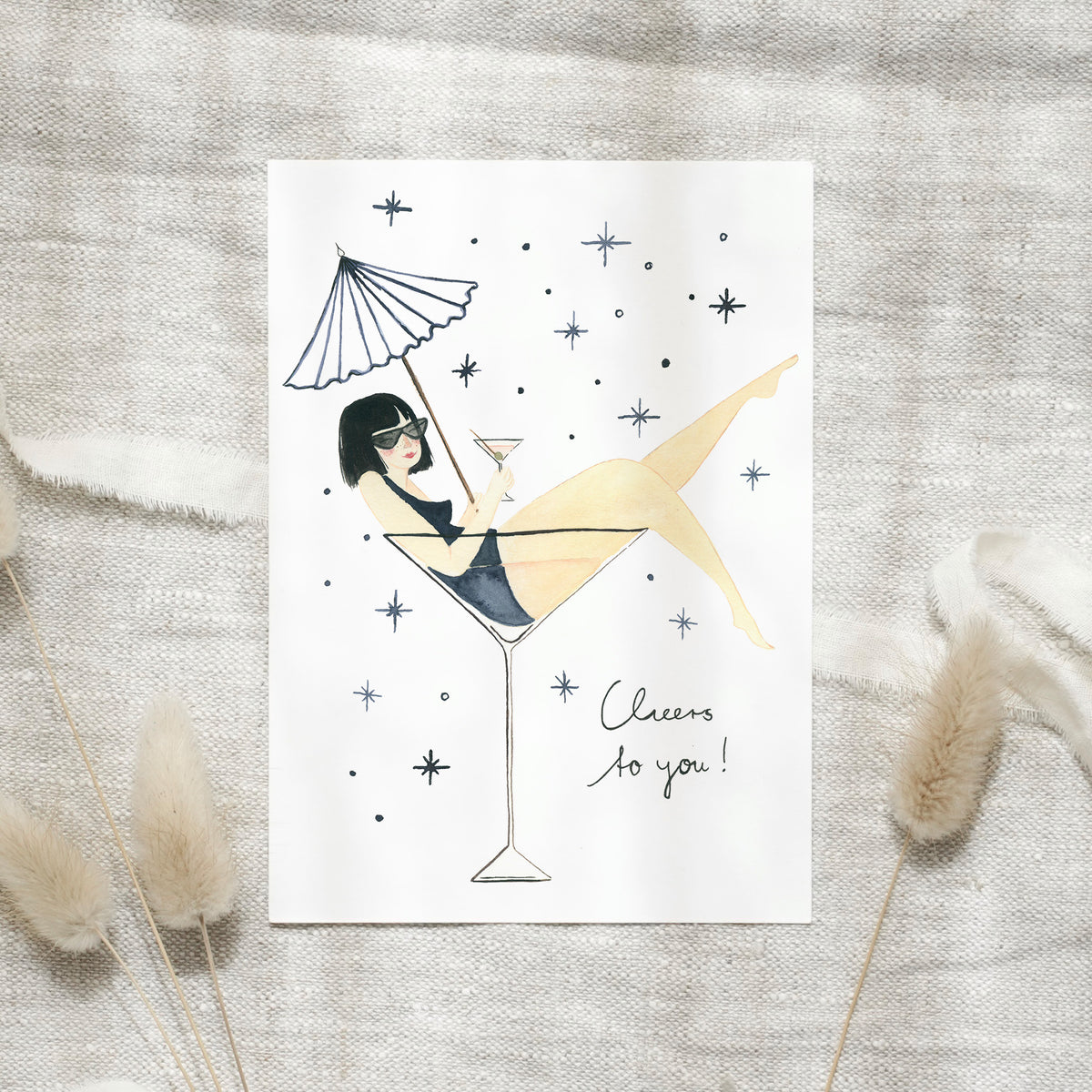 Postkarte · Lady Cocktail