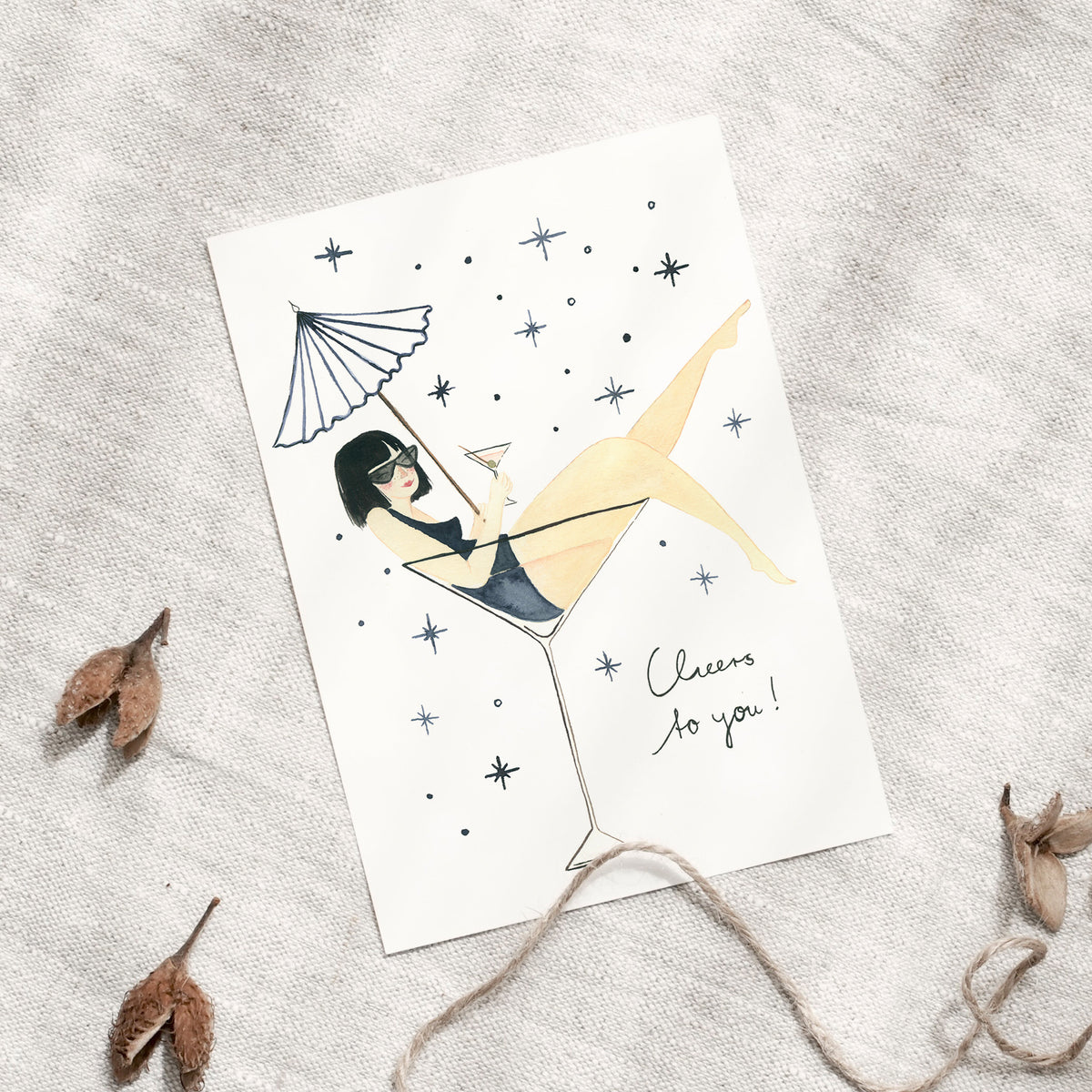 Postkarte · Lady Cocktail
