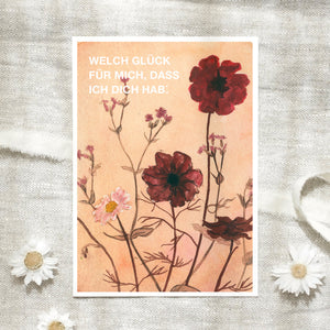 Postkarte · Wildflowers | Welch ein Glück