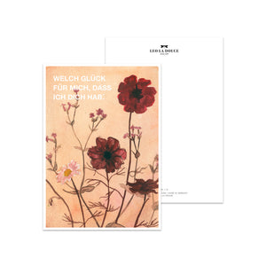 Postkarte · Wildflowers | Welch ein Glück