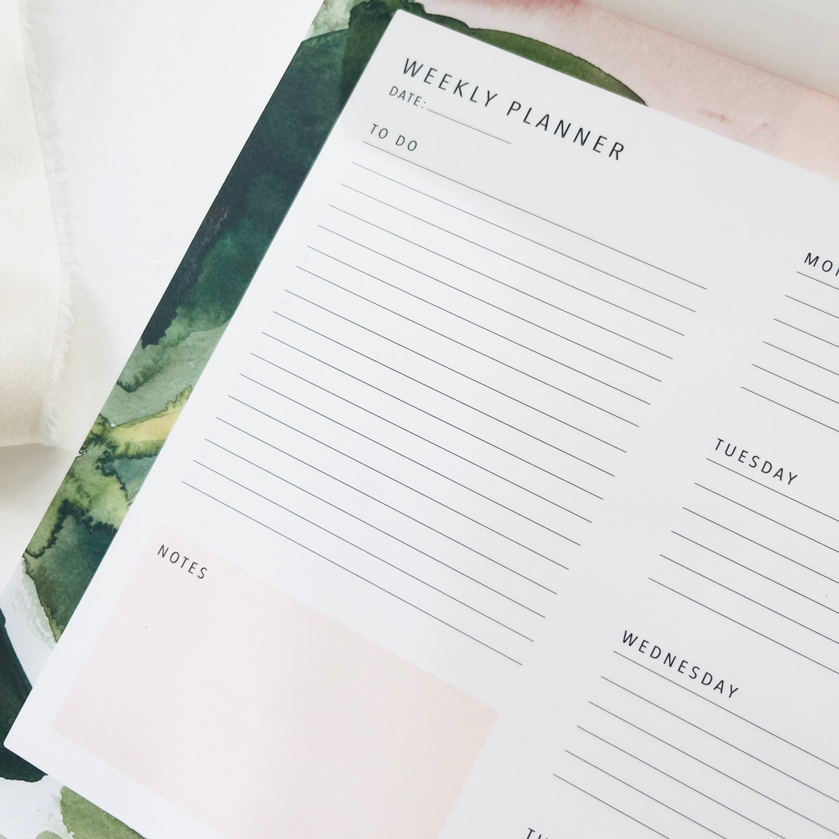 Weekly Planner - Floral Colors No2 | A4
