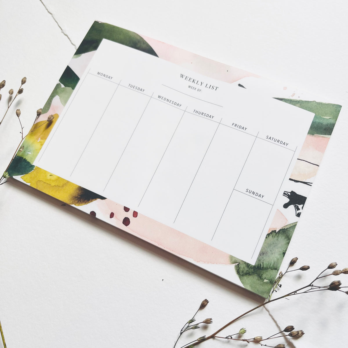 Weekly Planner - Floral Colors No1 | A5