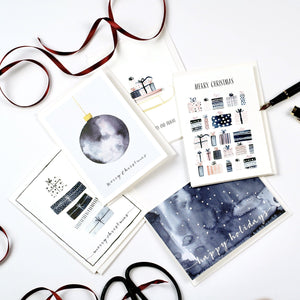 5er Set Weihnachtskarten · Merry Christmas Grußkarte Atelier Leo la Douce 