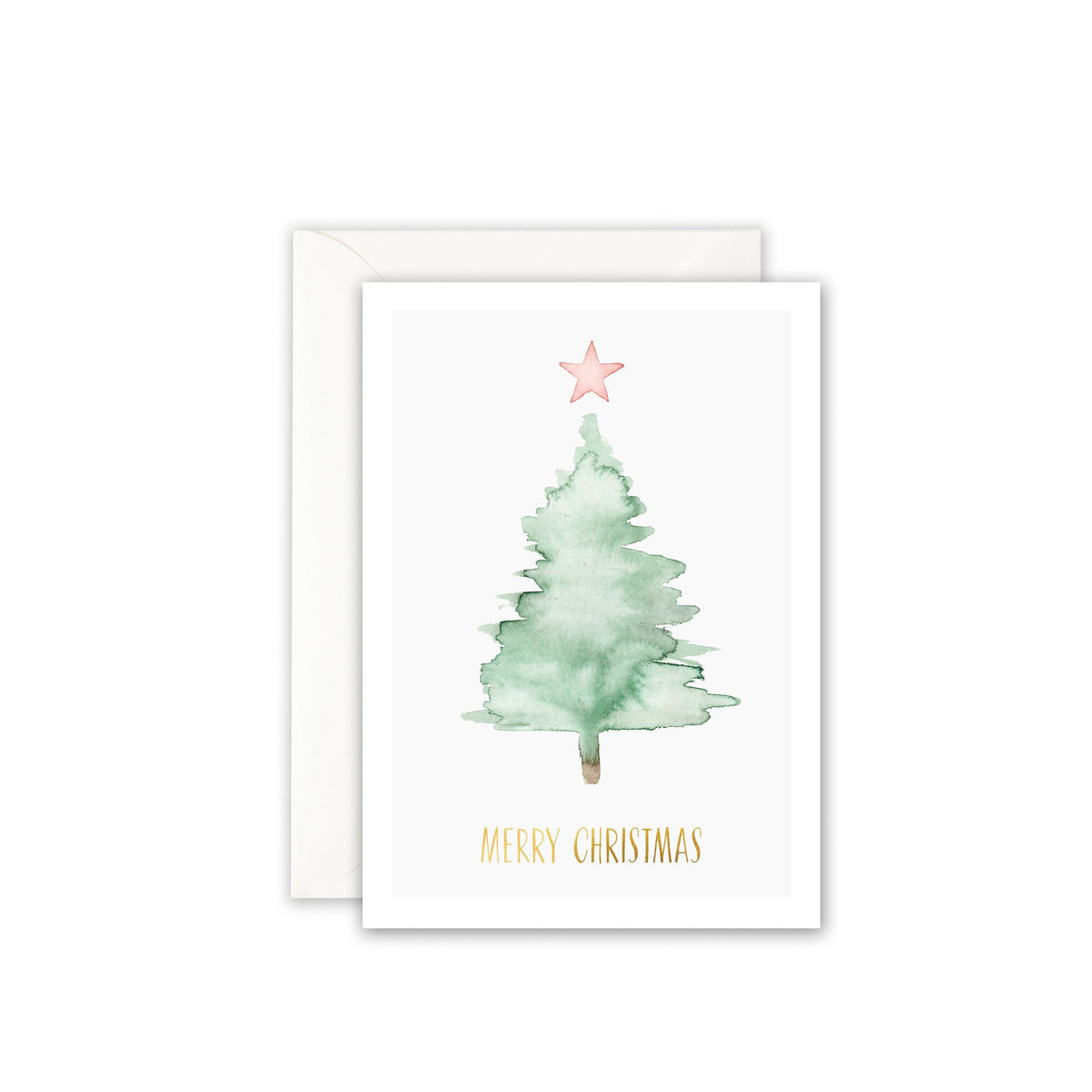 Weihnachtskarte · PINK STAR - GOLDFOIL Grußkarte Leo la Douce 
