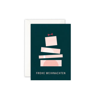 4er Set Weihnachtskarten · Geometrisch Grußkarte Atelier Leo la Douce 