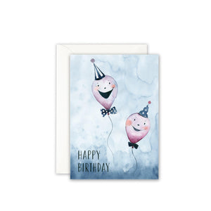 Grußkarte · BIRTHDAY BALLOONS Grußkarte Leo la Douce 