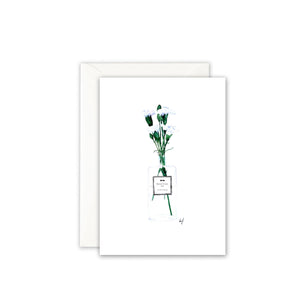 Grußkarte · FLACON VASE Grußkarte Leo la Douce 