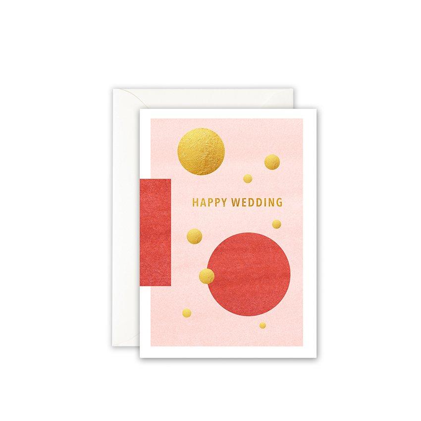 Grußkarte · HAPPY WEDDING - GOLDFOIL Grußkarte Leo la Douce 