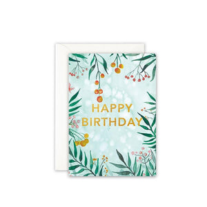 Grußkarte · JUNGLE BIRTHDAY - GOLDFOIL Grußkarte Leo la Douce 