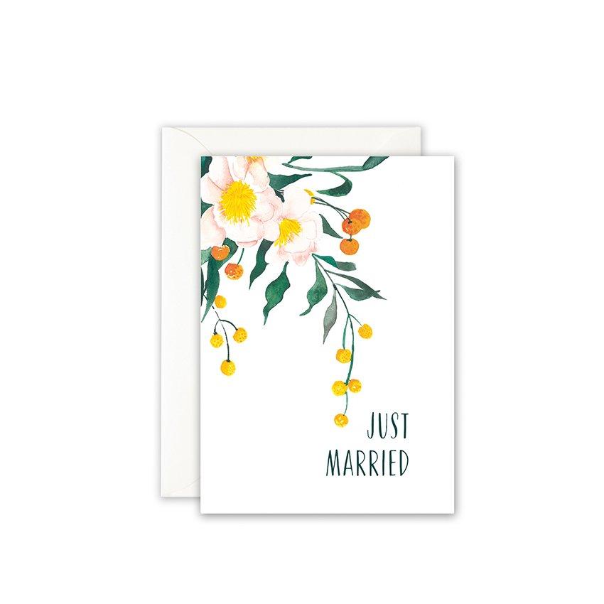 Grußkarte · JUST MARRIED FLOWERS Grußkarte Leo la Douce 