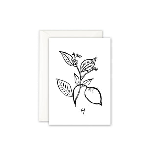 Grußkarte · CITRUS FLOWER Grußkarte Leo la Douce 