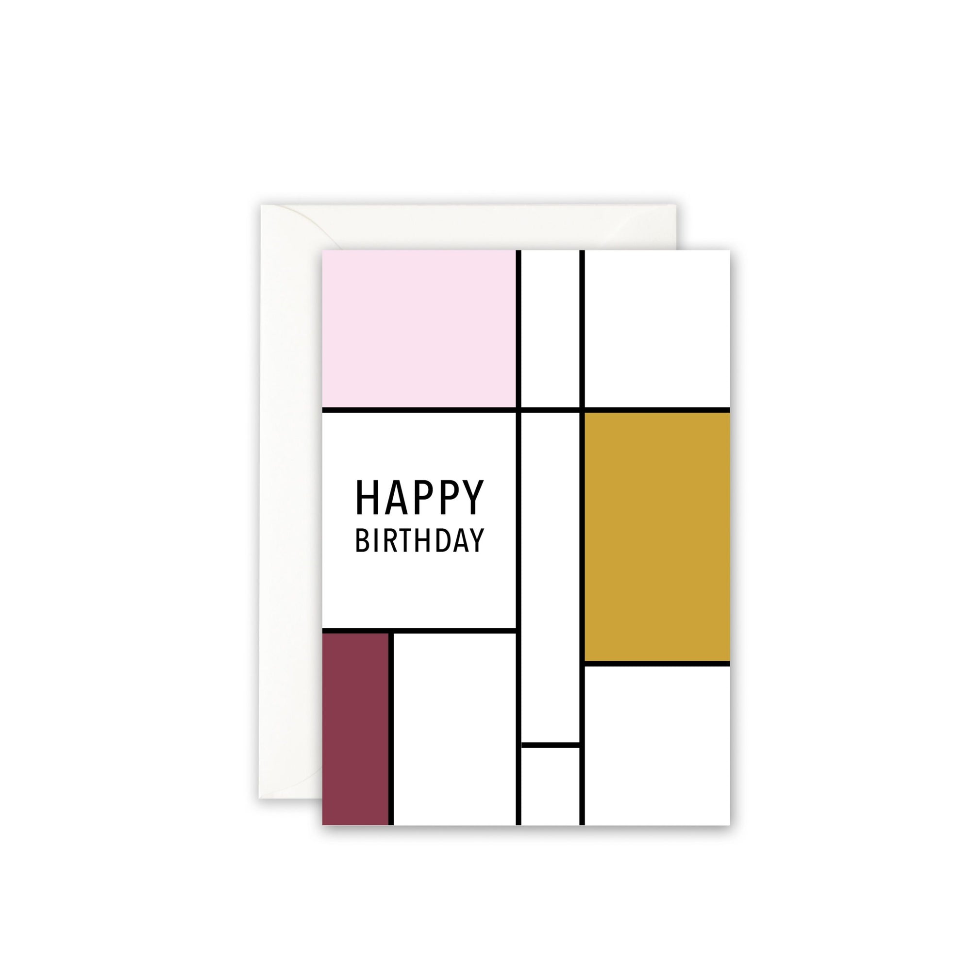 Grußkarte · HAPPY BIRTHDAY (ROSE SQUARE) Grußkarte Leo la Douce 
