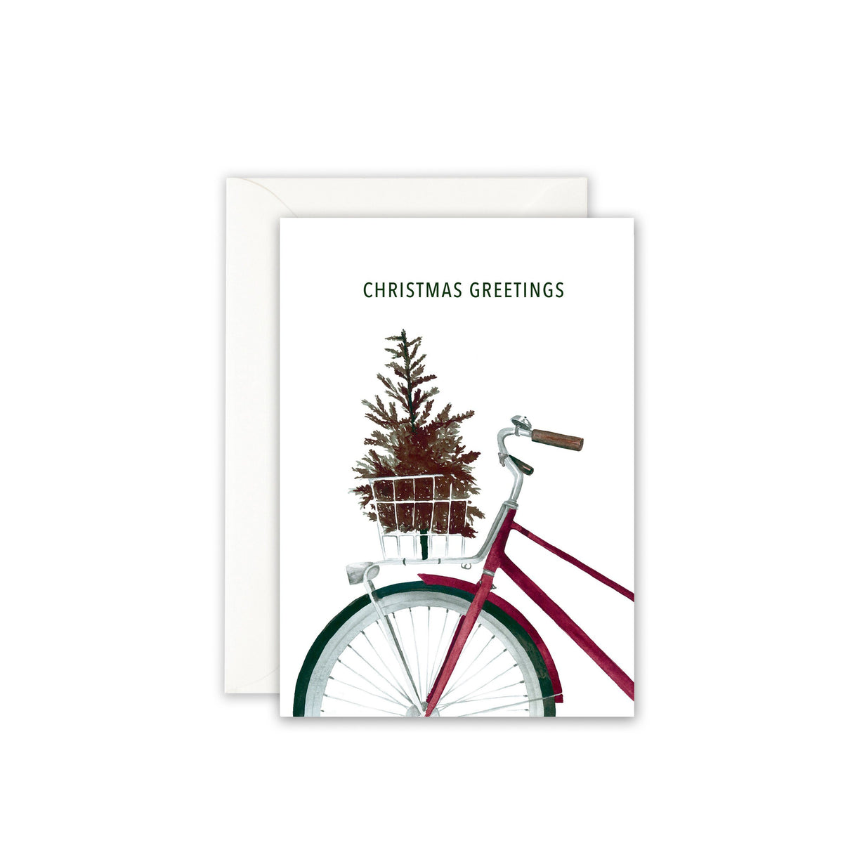 Grußkarte · CHRISTMAS BICYCLE Grußkarte Leo la Douce 