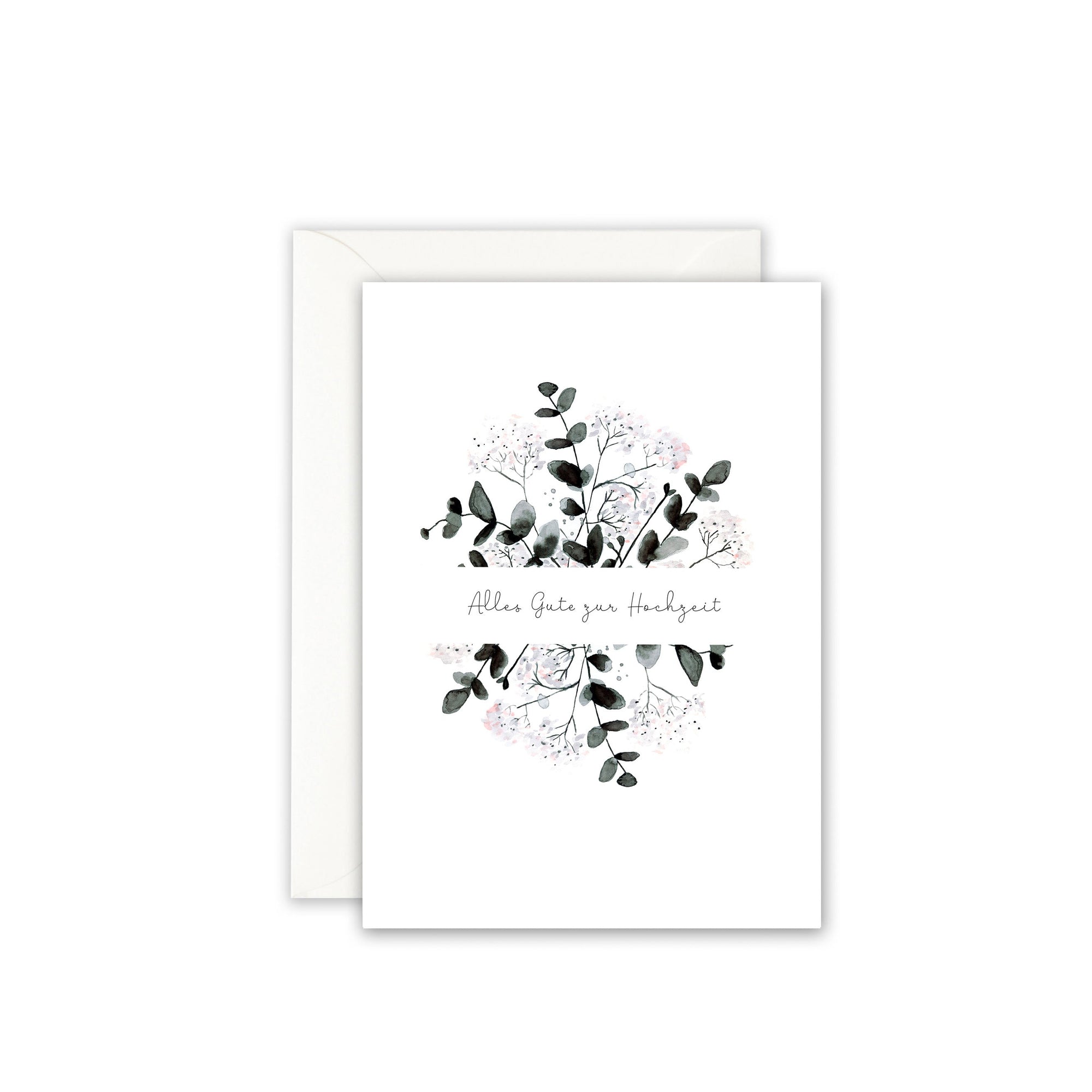 Grußkarte · Hochzeitsgrüße · Eucalyptus Grußkarte Leo la Douce 