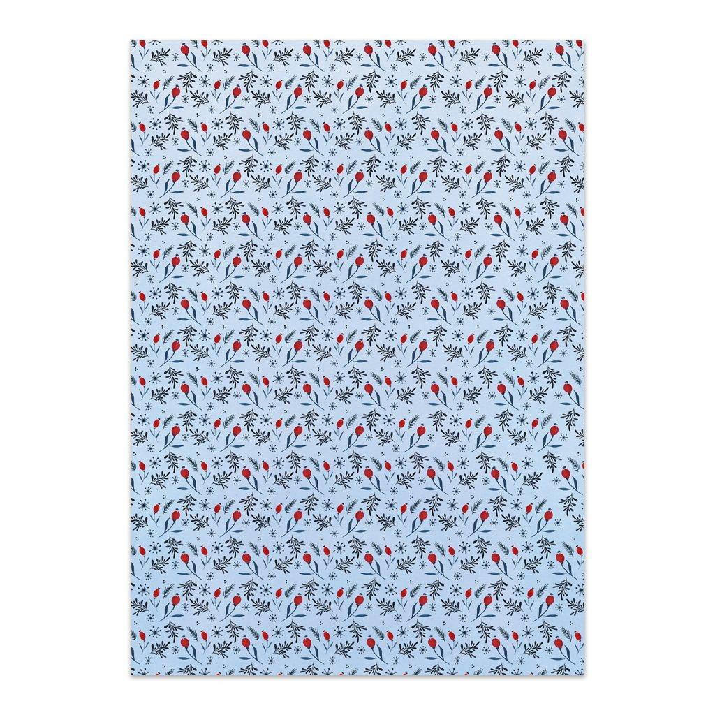 GESCHENKPAPIER · WINTRY ROSE HIPS (3 Bögen) Geschenkpapier Leo la Douce 