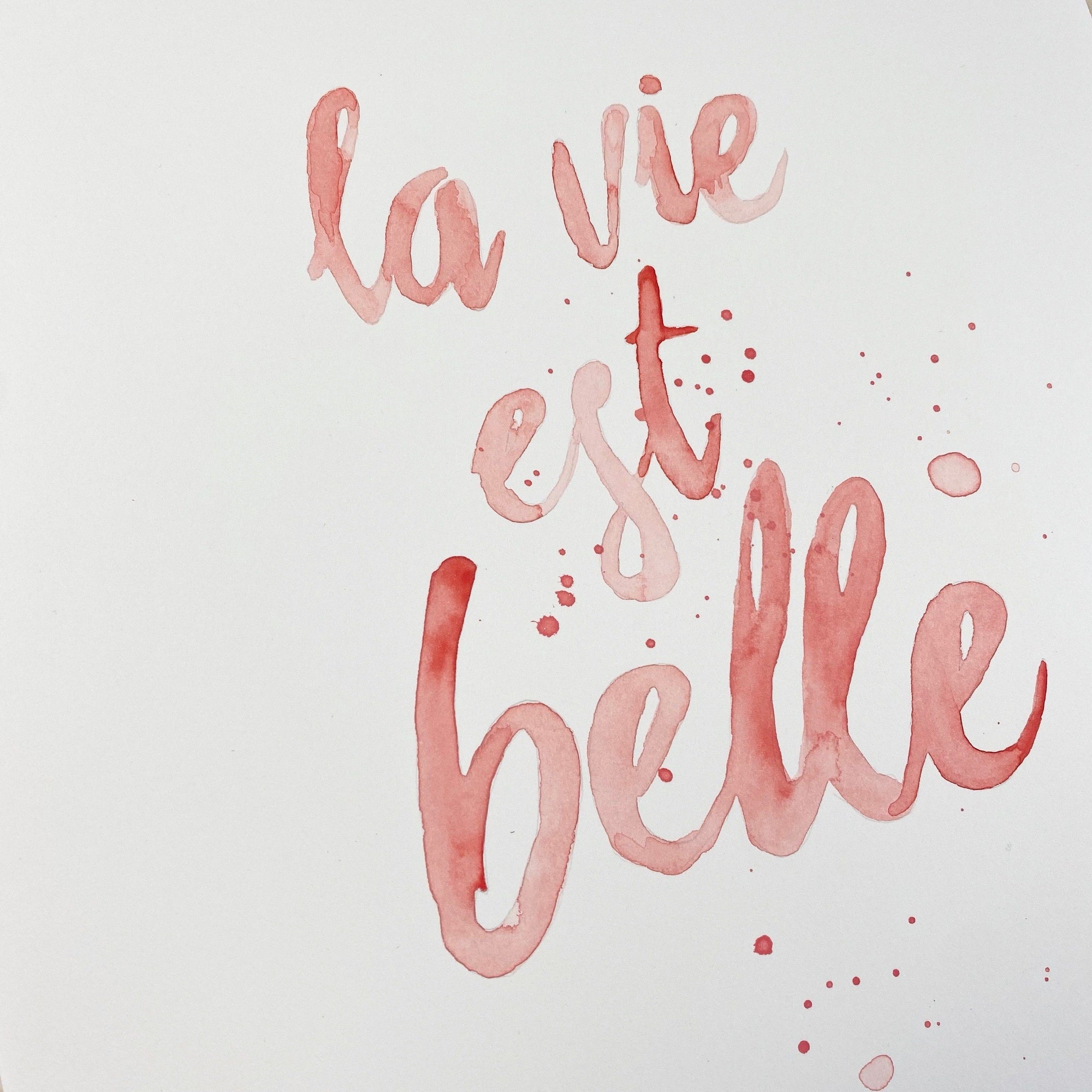 Original-Illustration | La vie est belle Kunstdruck Leo la Douce 