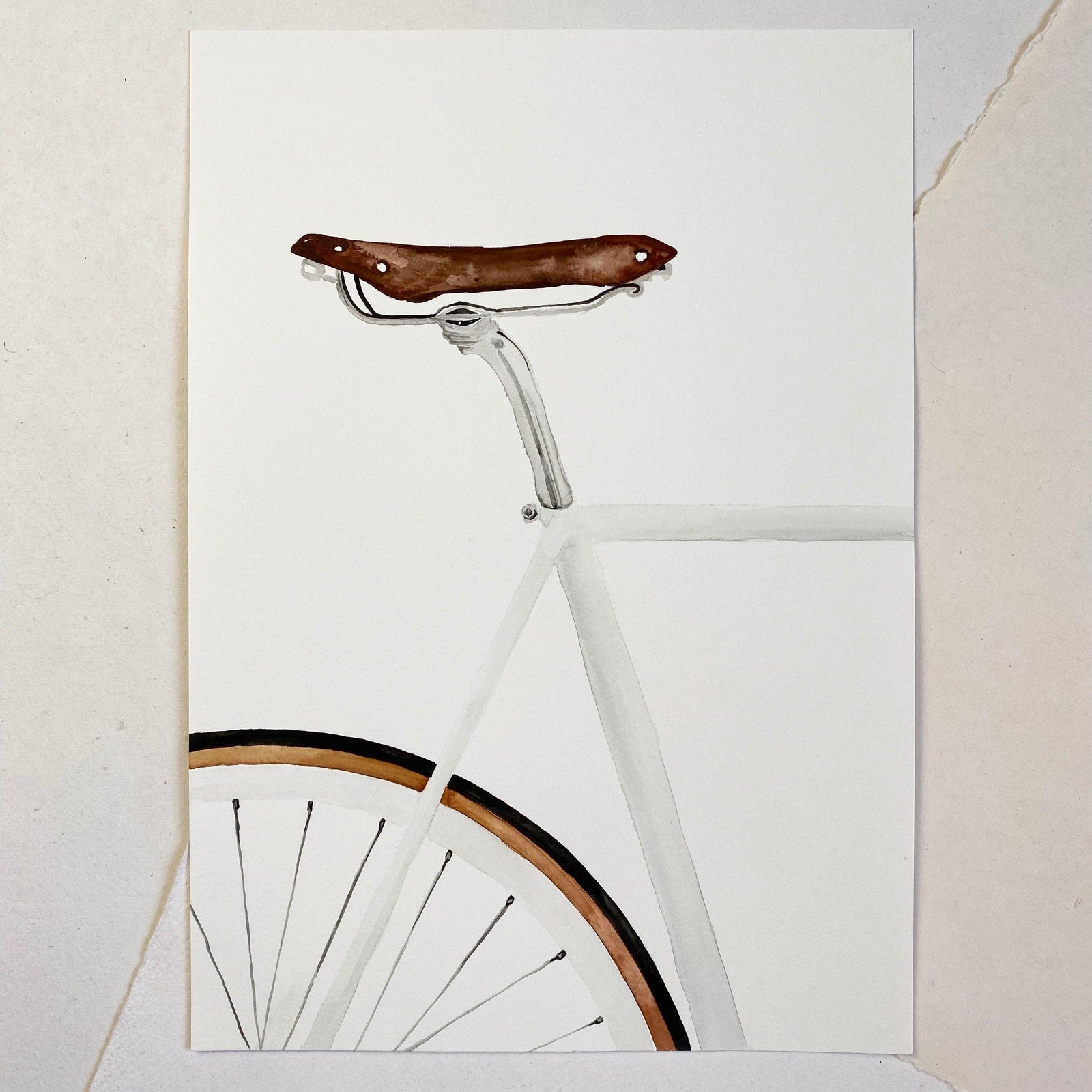 Original-Illustration | White Racer Kunstdruck Leo la Douce 