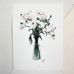 Original-Illustration | Pastel Flowers Kunstdruck Leo la Douce 
