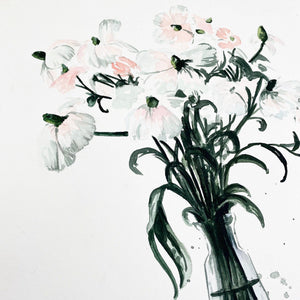 Original-Illustration | Pastel Flowers Kunstdruck Leo la Douce 
