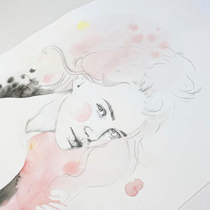 Original-Illustration | Miss Louise Kunstdruck Leo la Douce 