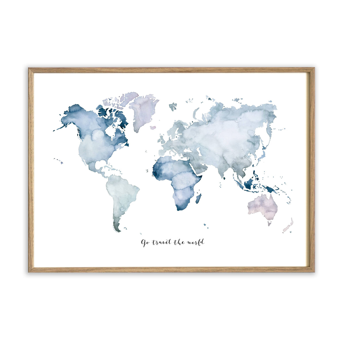 Kunstdruck - Weltkarte | Go travel the world Kunstdruck Leo la Douce 