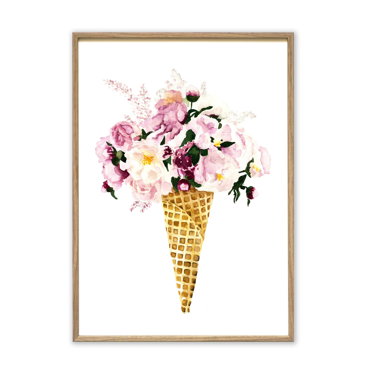Kunstdruck - Flower Cone Kunstdruck Leo la Douce 