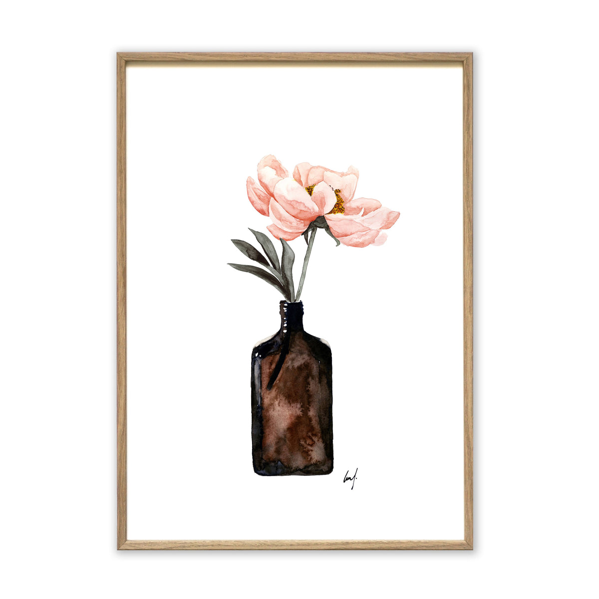 Kunstdruck - Coral Blossom Kunstdruck Leo la Douce 