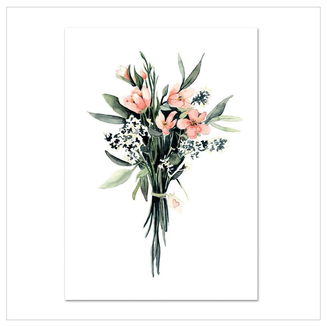 Kunstdruck - Flower Bouquet Kunstdruck Leo la Douce 