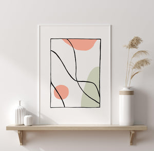 Kunstdruck - ART LINE - SHAPES & LINES 01 Kunstdruck Leo la Douce