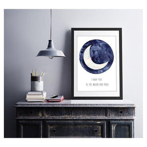 Kunstdruck - TO THE MOON Kunstdruck Leo la Douce