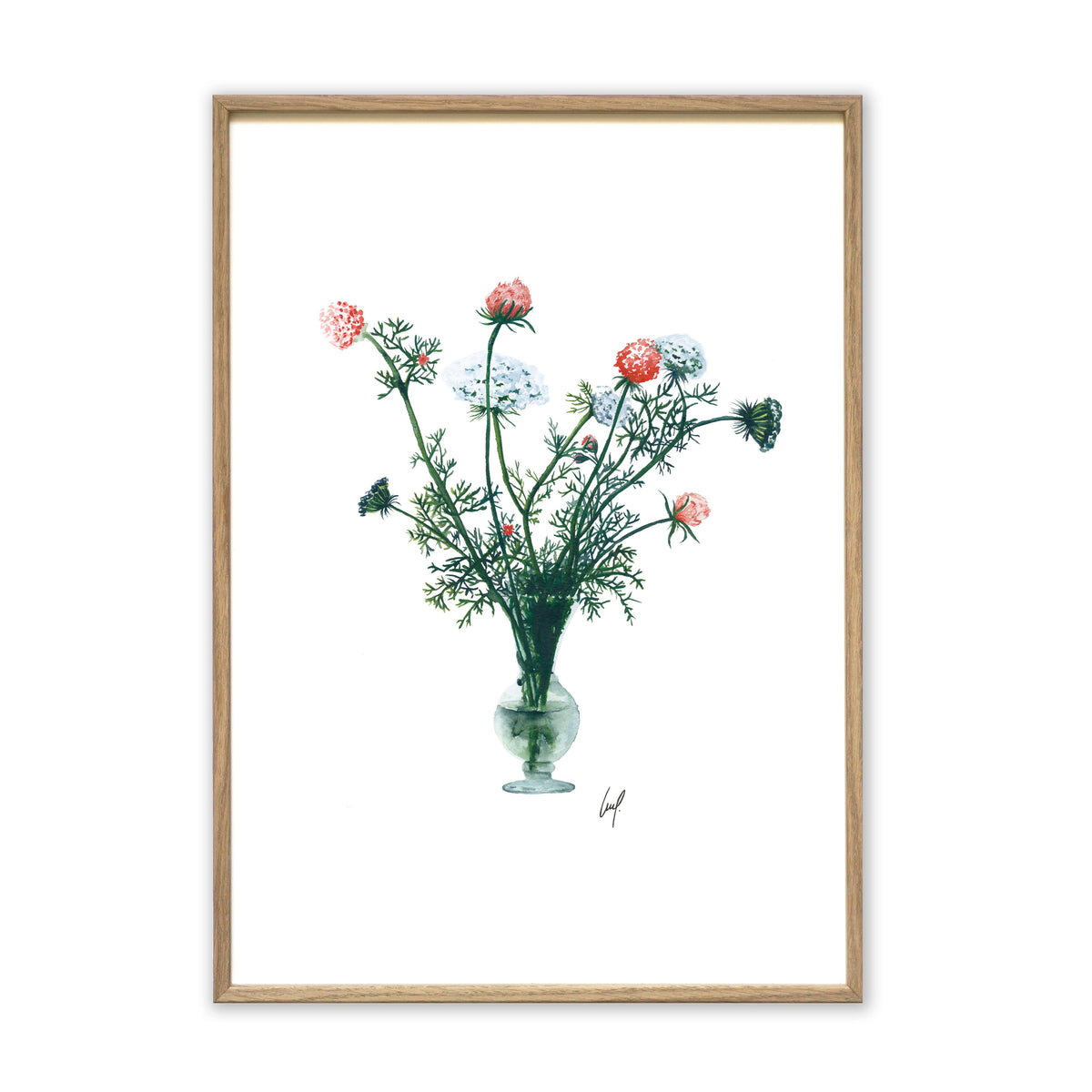 Kunstdruck - Delicate Flowers Kunstdruck Leo la Douce 