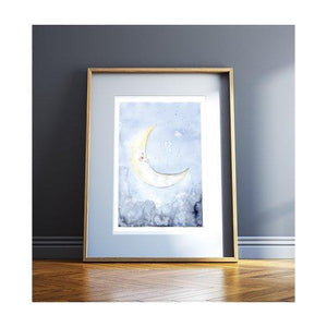 Kunstdruck - SLEEPY MOON Kunstdruck Leo la Douce