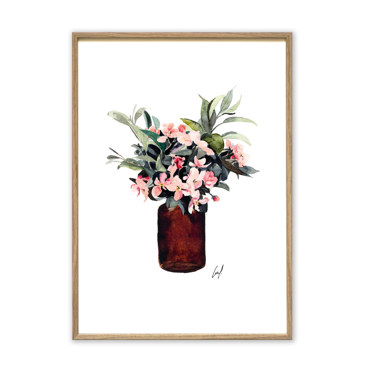 Kunstdruck - Hydrangea Bouquet Kunstdruck Leo la Douce 