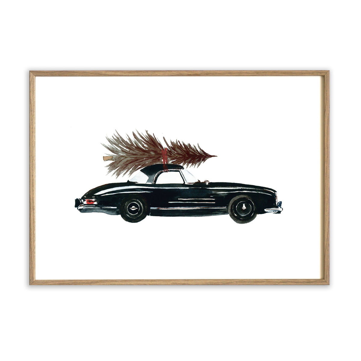 Kunstdruck - Black Gift Car Kunstdruck Leo la Douce 