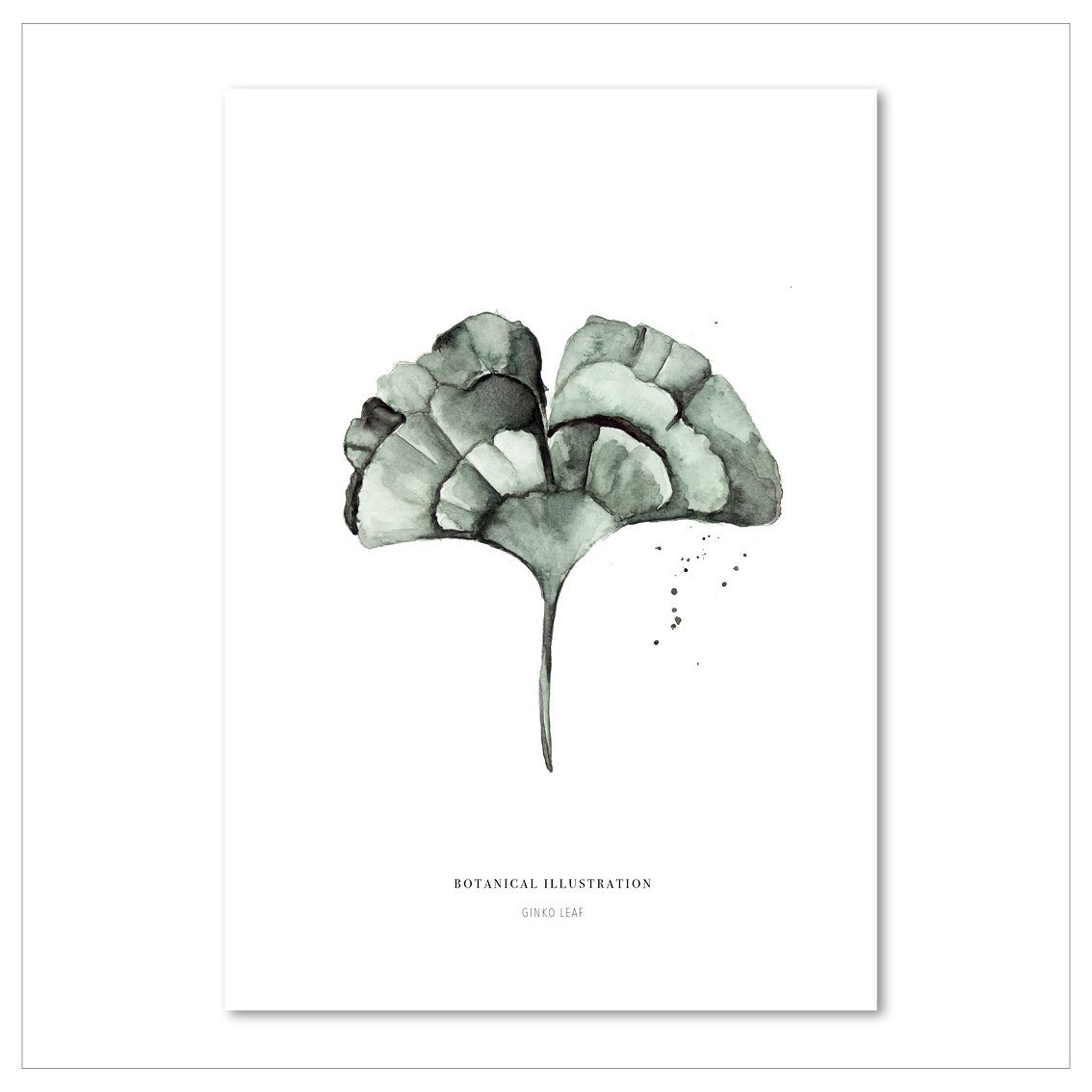 Kunstdruck - Ginkgo Leaf Kunstdruck Leo la Douce 