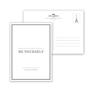 Postkarte - BE YOURSELF Postkarte Leo la Douce 