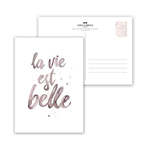 Postkarte - LA VIE EST BELLE Postkarte Leo la Douce 