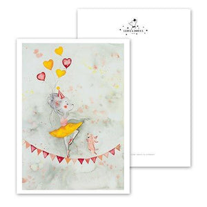 Postkarte - MISS BALLERINA Postkarte Leo la Douce 