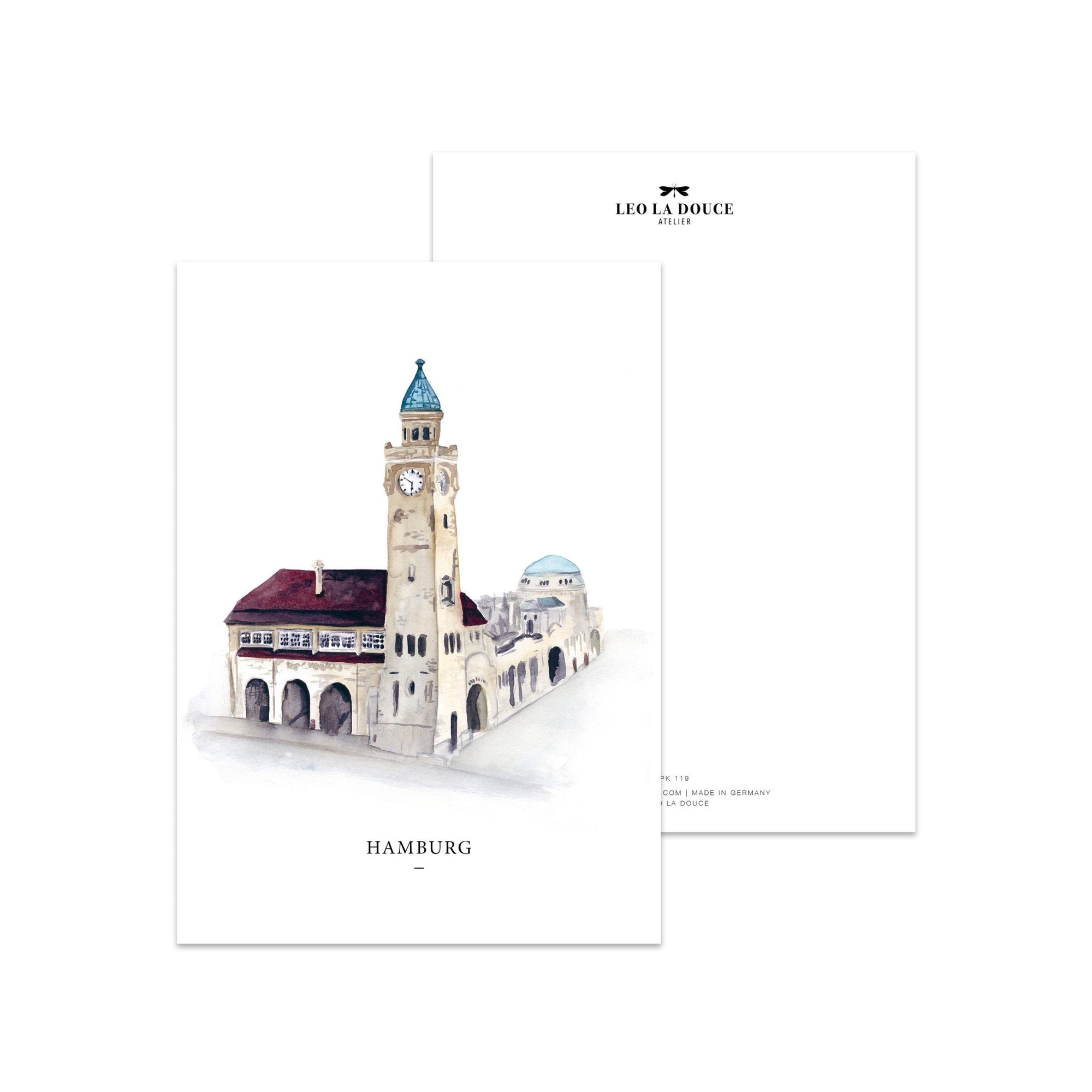 Postkarte - CITIES - HAMBURG I Postkarte Leo la Douce 