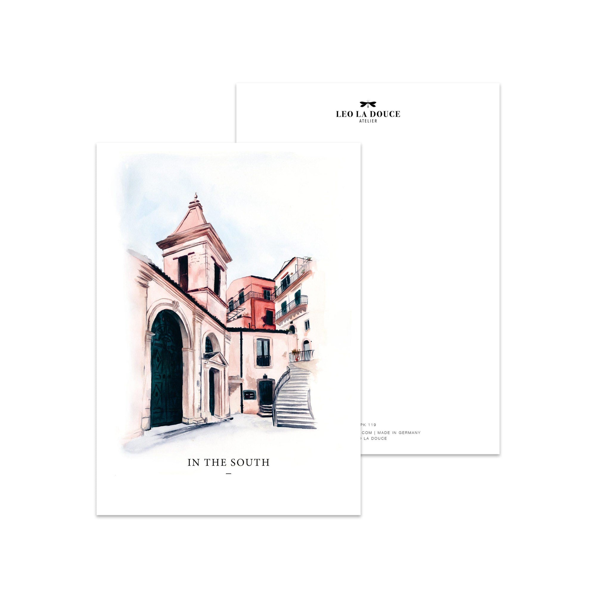 Postkarte - CITIES - IN THE SOUTH Postkarte Leo la Douce 