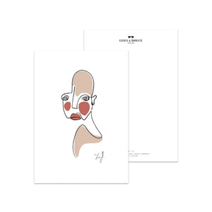 Postkarte - MELANCHOLIE-TRI Postkarte Leo la Douce 