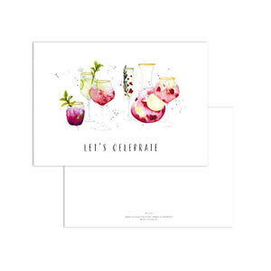 Postkarte - Cocktails · Let's celebrate Postkarte Leo la Douce 