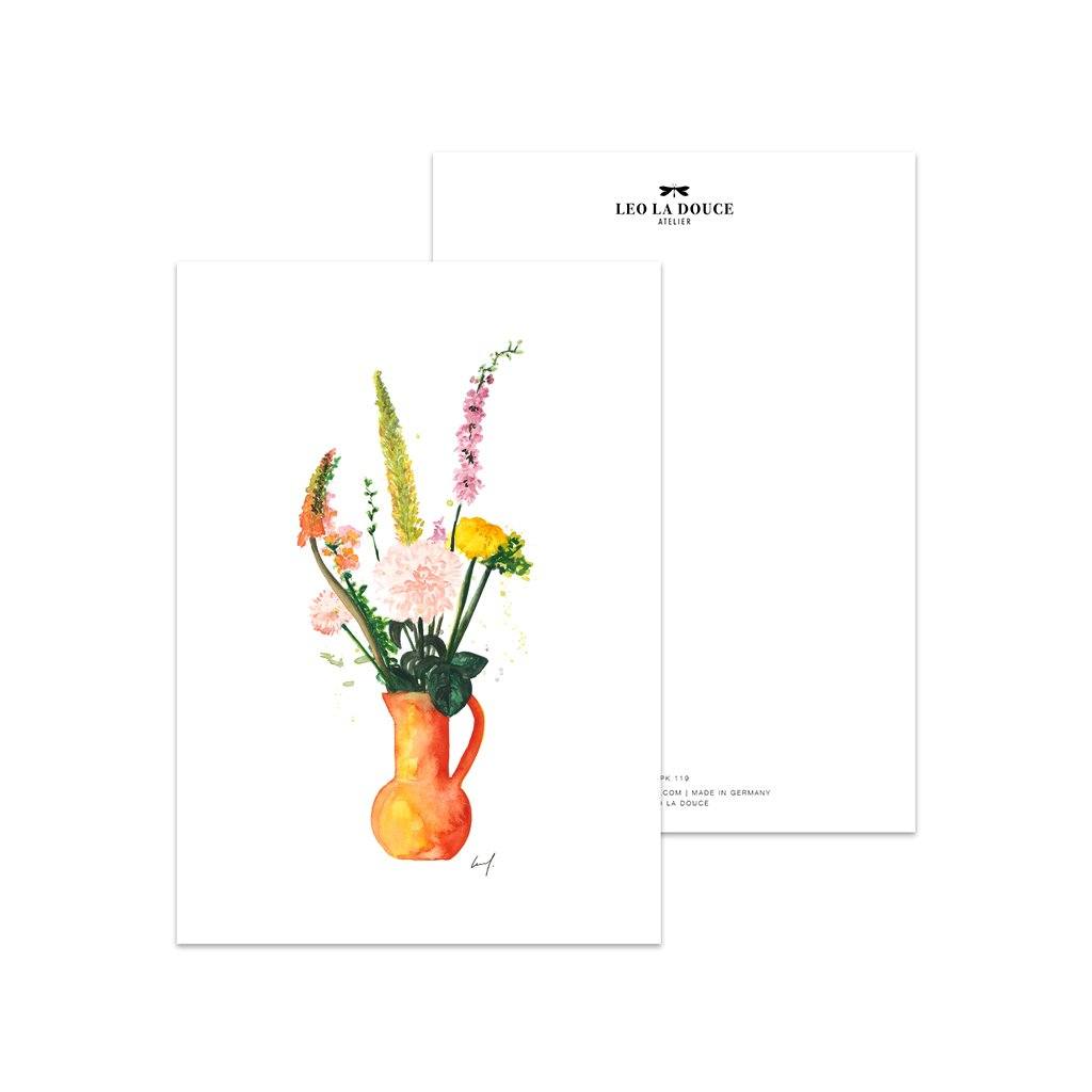 Postkarte - Spring Bouquet Postkarte Leo la Douce 