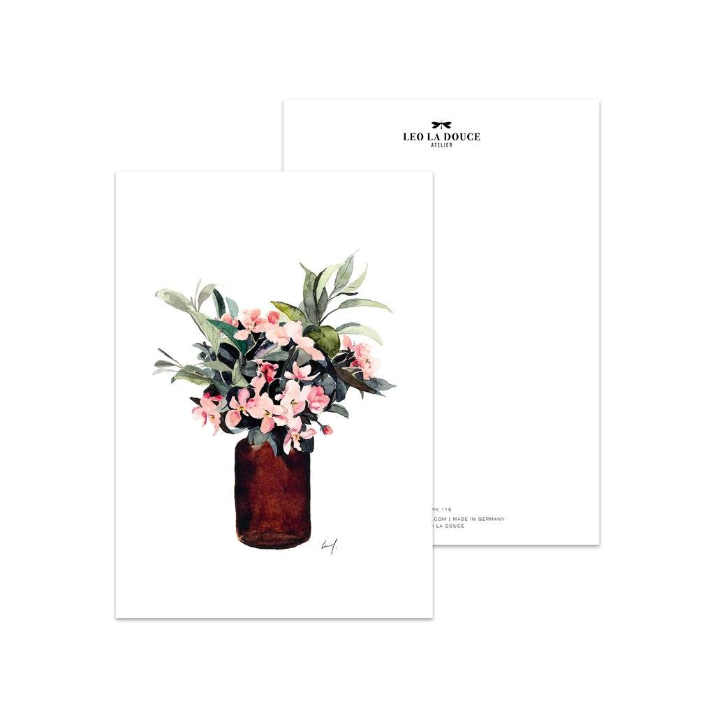 Postkarte - Hydrangea Bouquet Postkarte Leo la Douce 
