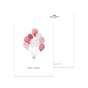 Postkarte - Red Balloons Postkarte Leo la Douce 